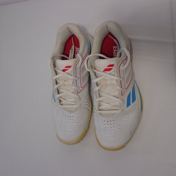 Babolat Propulse Team BPM Tennis Court Shoes White Pink Turquoise Women Size 6.5 - Picture 2 of 7